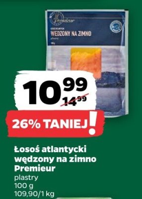 Łosoś atlantycki wędzony na zimno plastry promocja w Netto