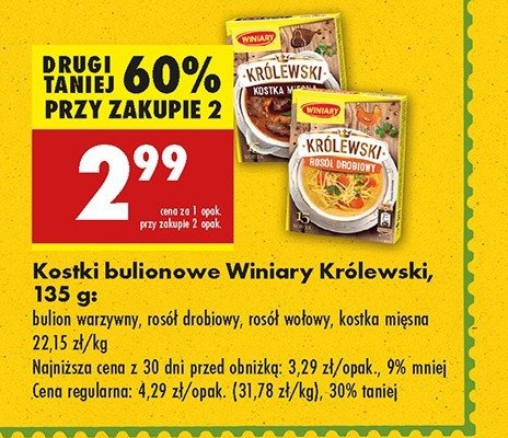 Rosół królewski kostka mięsna Winiary promocja