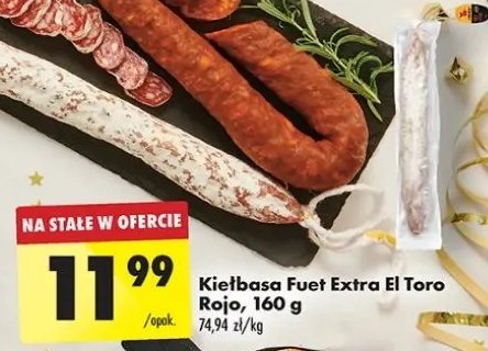 Kiełbasa fuet El toro rojo promocja