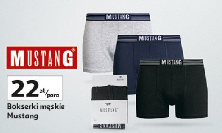 Bokserki męskie Mustang promocja w Auchan