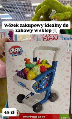 Wózek zakupowy dla dzieci Play Home promocja w Pepco