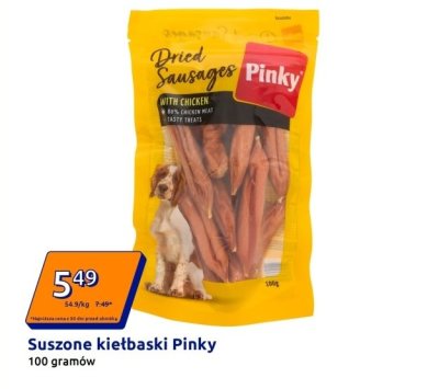 Suszone kiełbaski Pinky promocja w Action
