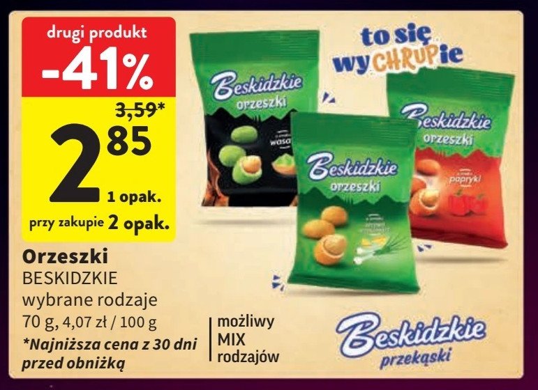 Orzeszki paprykowe Aksam beskidzkie promocja