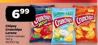 Chipsy Crunchips Lorenz (różne rodzaje) promocja w Netto