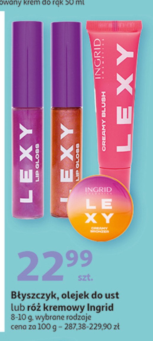 Olejek do ust sunrise Ingrid lexy promocja