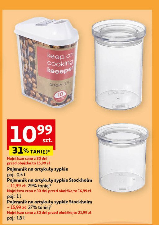 Pojemnik na artykuły sypkie 500 ml Keeeper promocja