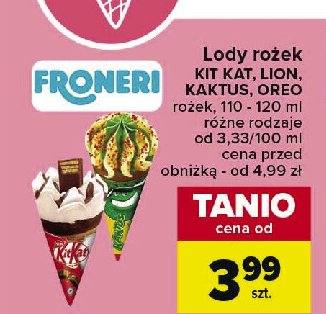 Rożek Oreo ice cream promocja w Carrefour Market