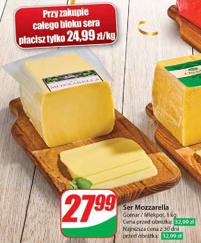 Ser mozzarella Gomar promocja