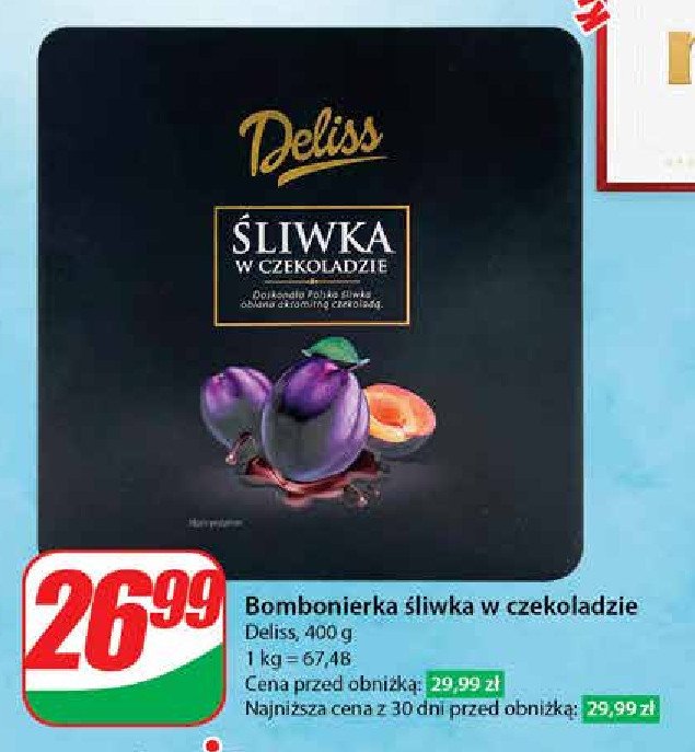 Śliwka w czekoladzie Deliss promocja