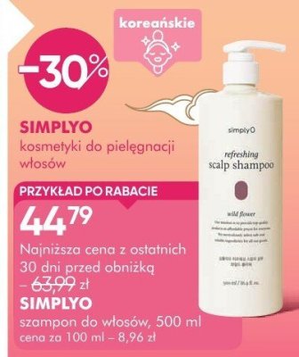 Szampon SIMPLYO odświeżający szampon do włosów, 500 ml promocja w Super-Pharm