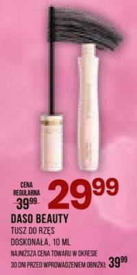 Tusz do rzęs doskonała Daso Beauty promocja w Drogerie Natura