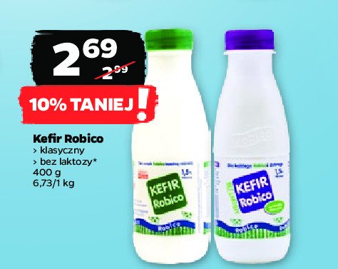 Kefir bez laktozy Robico promocja