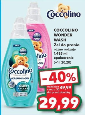 Żel do prania Coccolino Wonder Wash różne rodzaje promocja w Kaufland