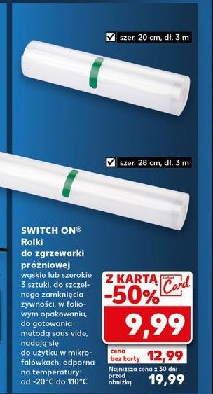 Rolki folii szerokie 3 m Switch on promocja