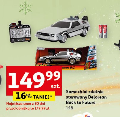 Samochód delorean back to the future 1:16 Jada promocja w Auchan