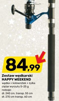 Zestaw wędkarski HAPPY WEEKEND promocja w Bricomarche