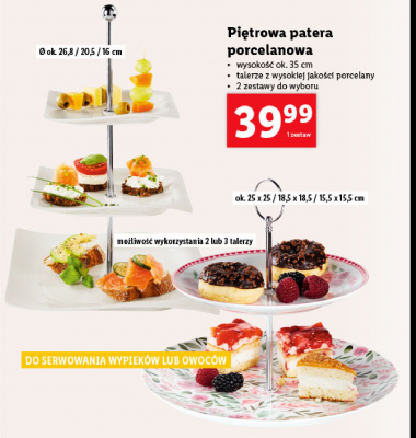 Patera piętrowa promocja w Aldi
