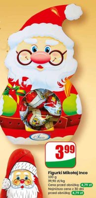 Czekolada Figurka Mikołaj Inco promocja w Dino