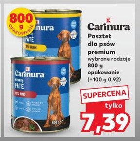 Pasztet dla psa z wołowiną K-classic carinura promocja w Kaufland