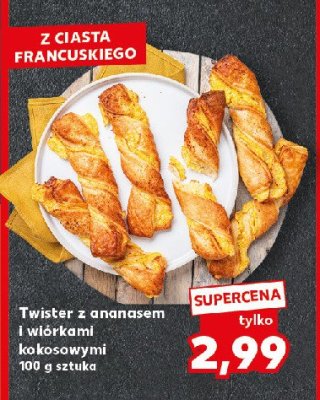 Twister z ananasem i wi贸rkami kokosowymi promocja
