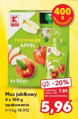 Mus jabłkowy K-classic promocja