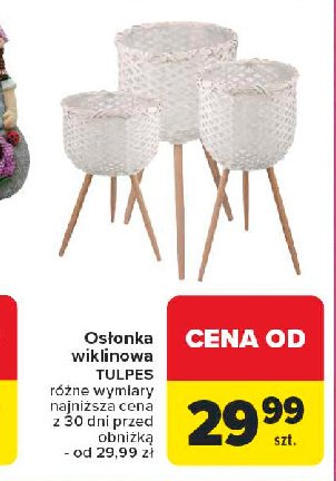 Osłonka wiklinowa tuples promocja w Carrefour