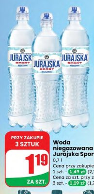 Woda niegazowana Sport promocja w Dino