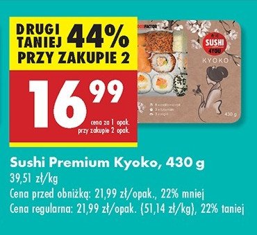 Sushi kyoko Sushi 4you promocja w Biedronka