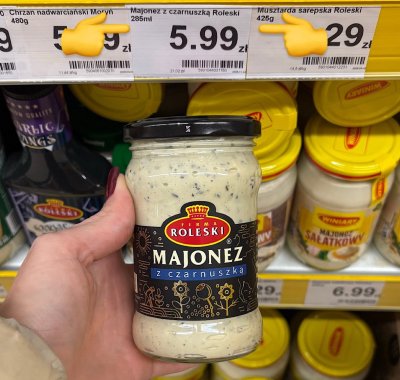 Majonez z czarnuszką Roleski promocja w Dino
