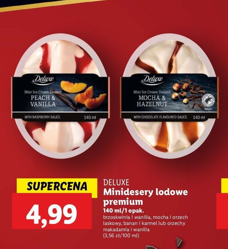 Deser lodowy banana & caramel Deluxe promocja