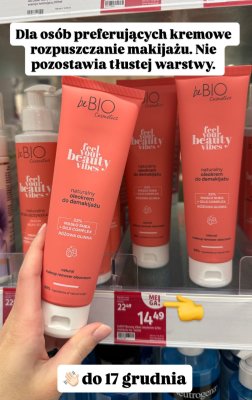 Oleokrem beBIO Cosmetics naturalny do demakijażu promocja w Rossmann