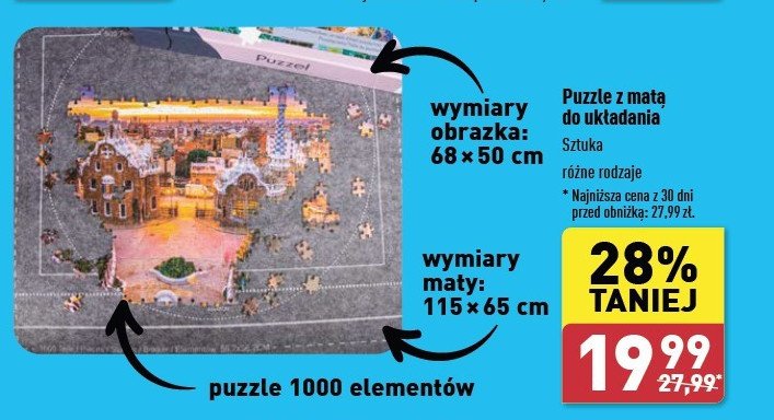 Puzzle z matą do układania promocja