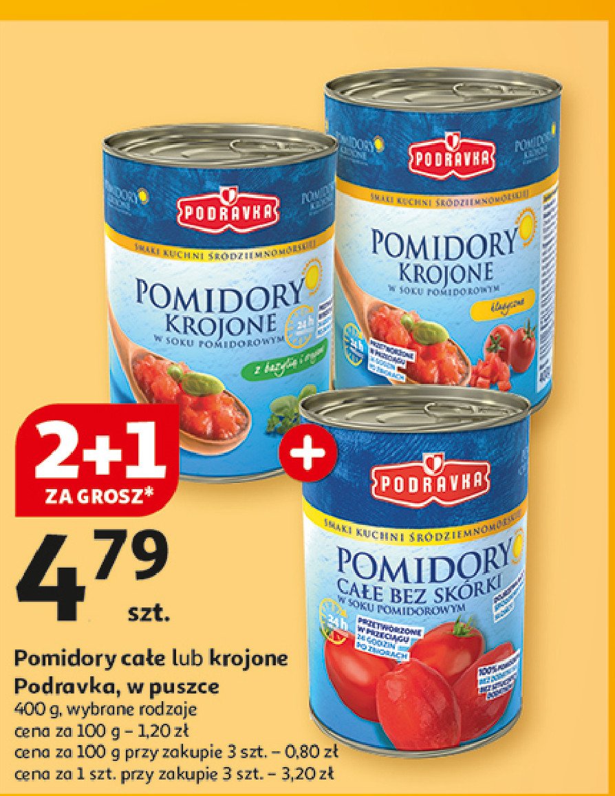 Pomidory krojone Podravka promocja w Auchan