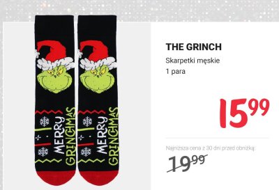 Skarpetki męskie THE GRINCH promocja w Rossmann