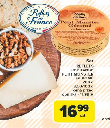 Ser petit munster gerome Reflets de france promocja w Carrefour Market