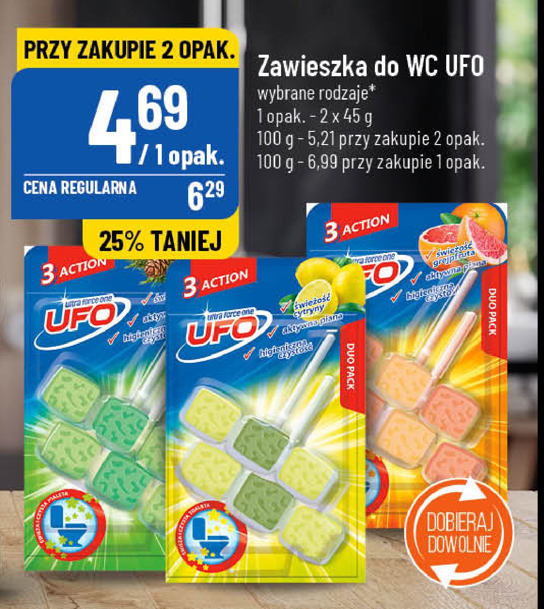 Zawieszka do wc cytrynowa Ufo promocja