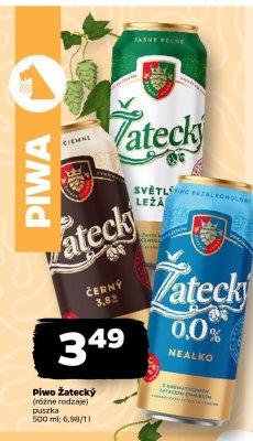 Piwo Żatecký (różne rodzaje) promocja w Netto