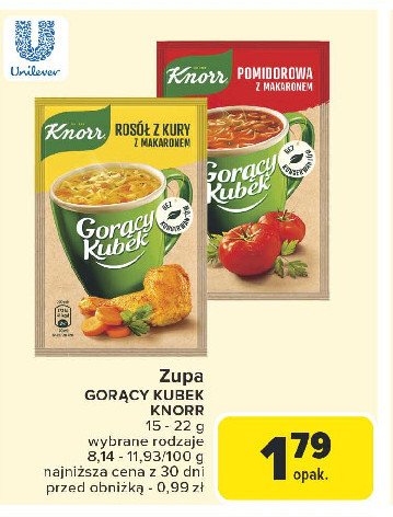 Pomidorowa z makaronem Knorr promocja