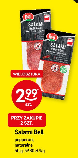 Salami naturalne Bell polska promocja