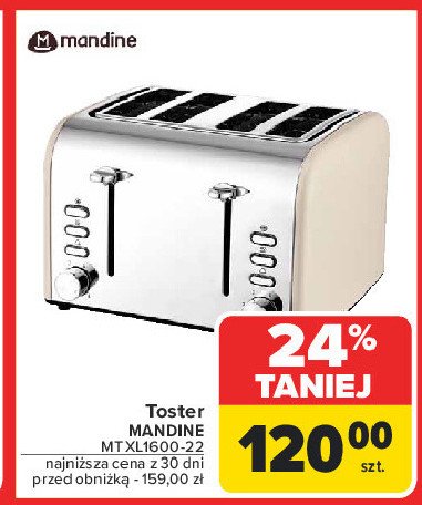 Toster mtxl1600-22 Mandine promocja