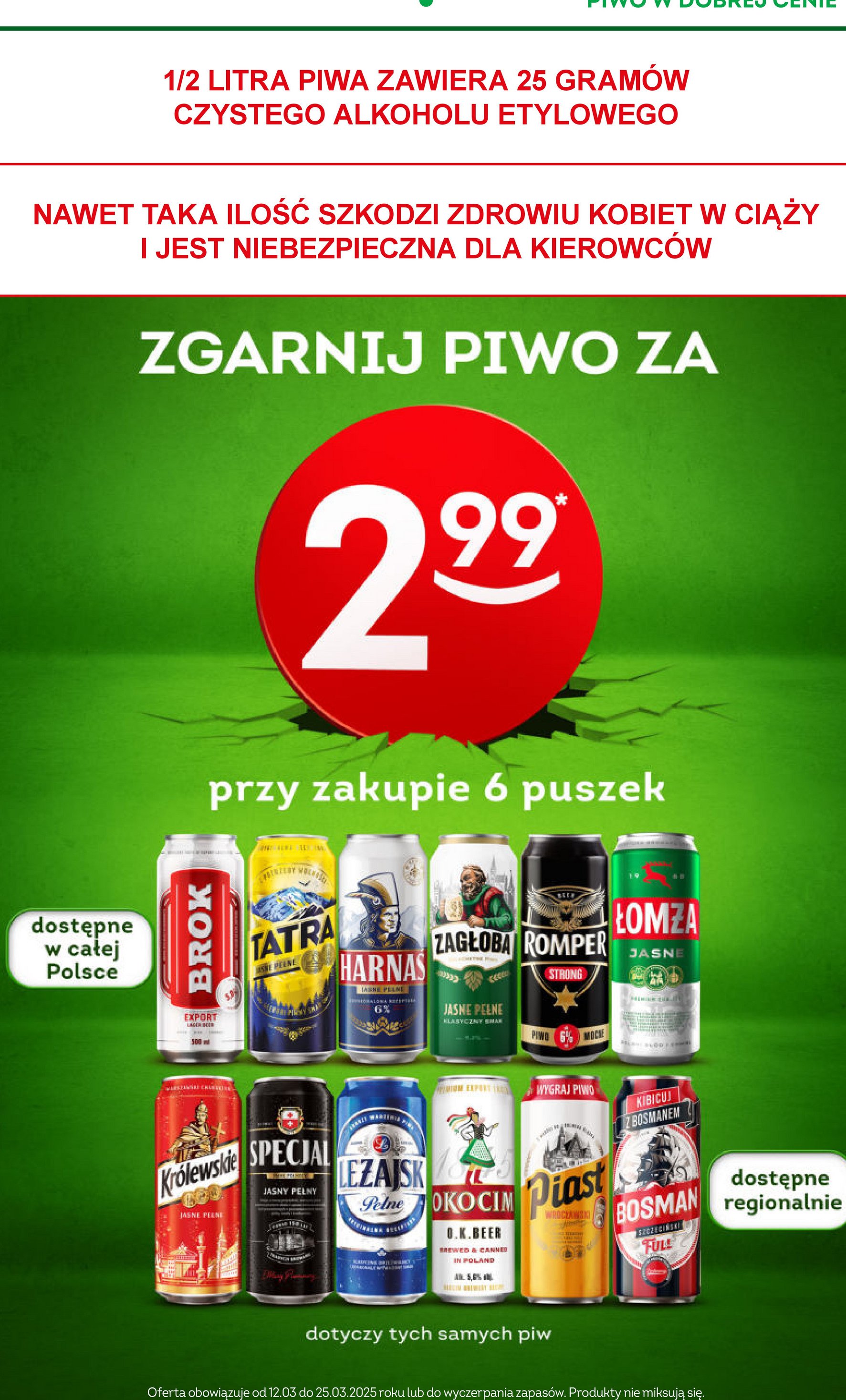 Piwo ZAGŁOBA OKOCIMSKI promocja w Żabka