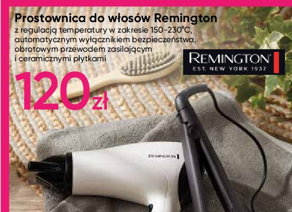 Prostownica do włosów Remington promocje