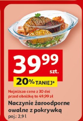 Naczynie żaroodporne owalne z pokrywką poj. 2,9 l promocja w Auchan