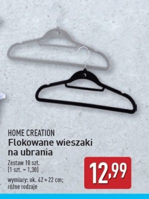 Wieszaki na ubrania flokowane Home creation promocja