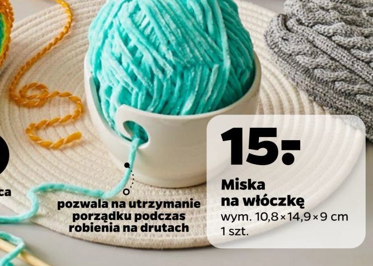 Miska na włóczkę promocja w Netto