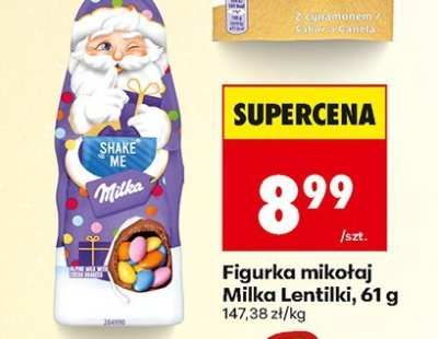 Figurka mikołaj  Lentilki promocja w Biedronka