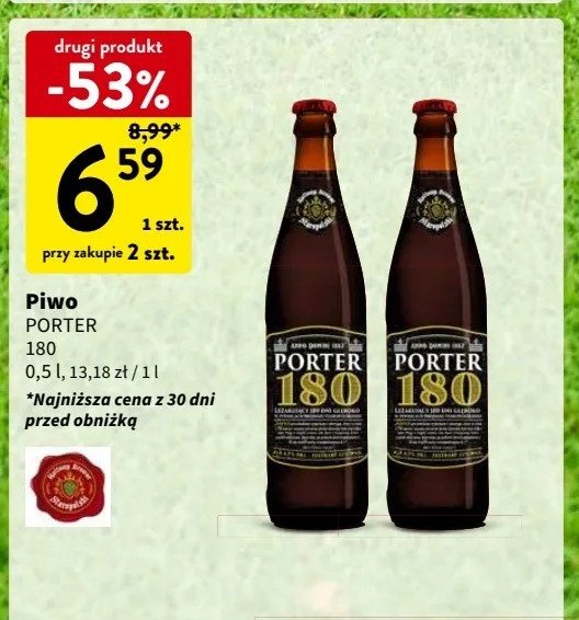 Piwo PORTER 180 promocja