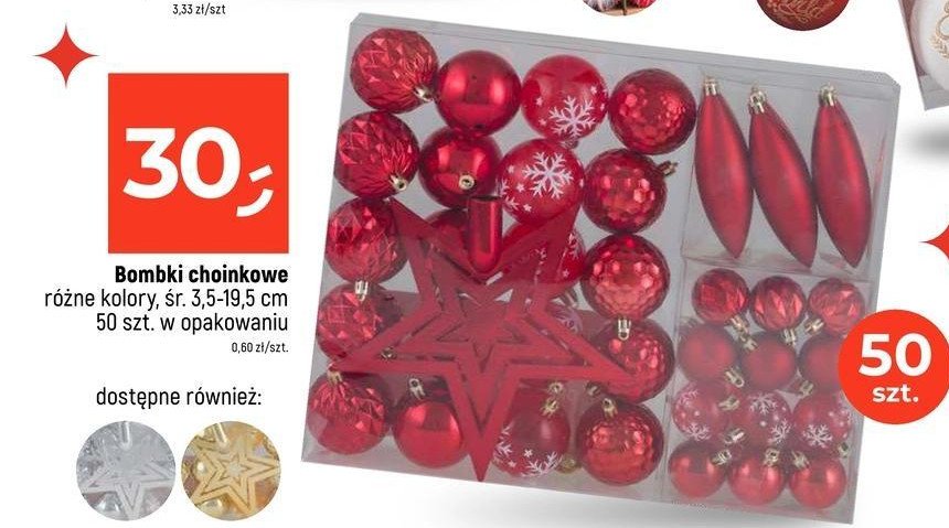 Bombki plastikowe promocja