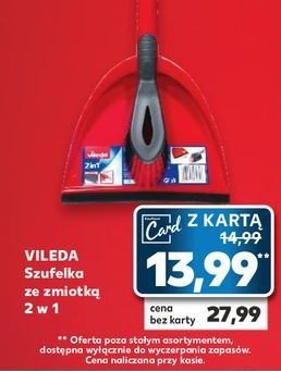 Szufelka + zmiotka 2w1 Vileda promocja