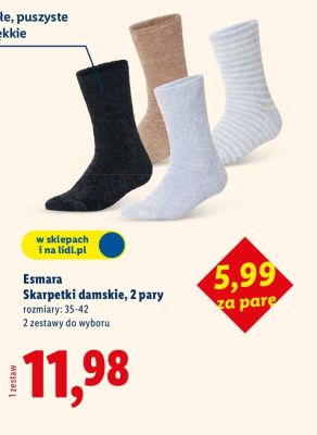 Skarpetki damskie, 2 pary promocja w Lidl